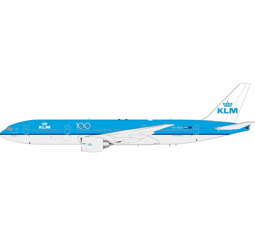 B777-200ER KLM Royal Dutch Airlines 100 Years PH-BQP 1:200 with stand