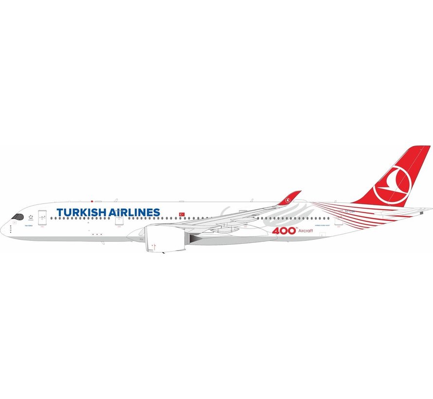 A350-900 Turkish Airlines 400th Aircraft TC-LGH 1:200 with stand (2nd)