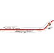 InFlight B747-300 EgyptAir old livery SU-GAM 1:200 with stand