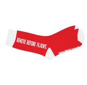 Socks Remove Before Flight