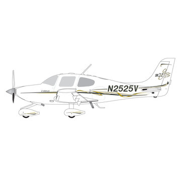 Gemini Jets Cirrus SR22 N2525V Sportyâ€™s 1:72 **NEW MOULD!**