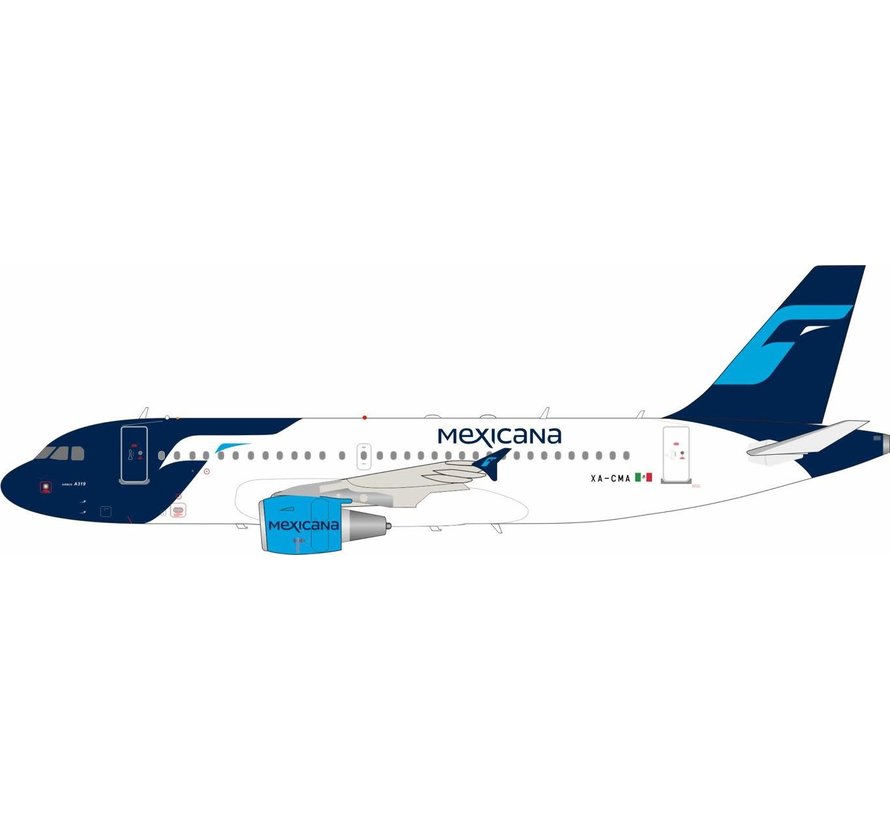 A319 Mexicana 2008 final livery XA-CMA 1:200