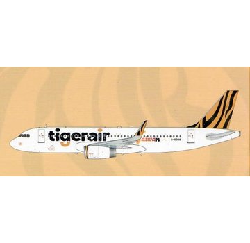 JC Wings A320S Tigerair Taiwan B-50016 Sharklets 1:200 with stand