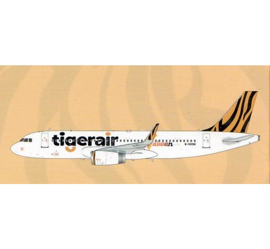 A320S Tigerair Taiwan B-50016 Sharklets 1:200 with stand