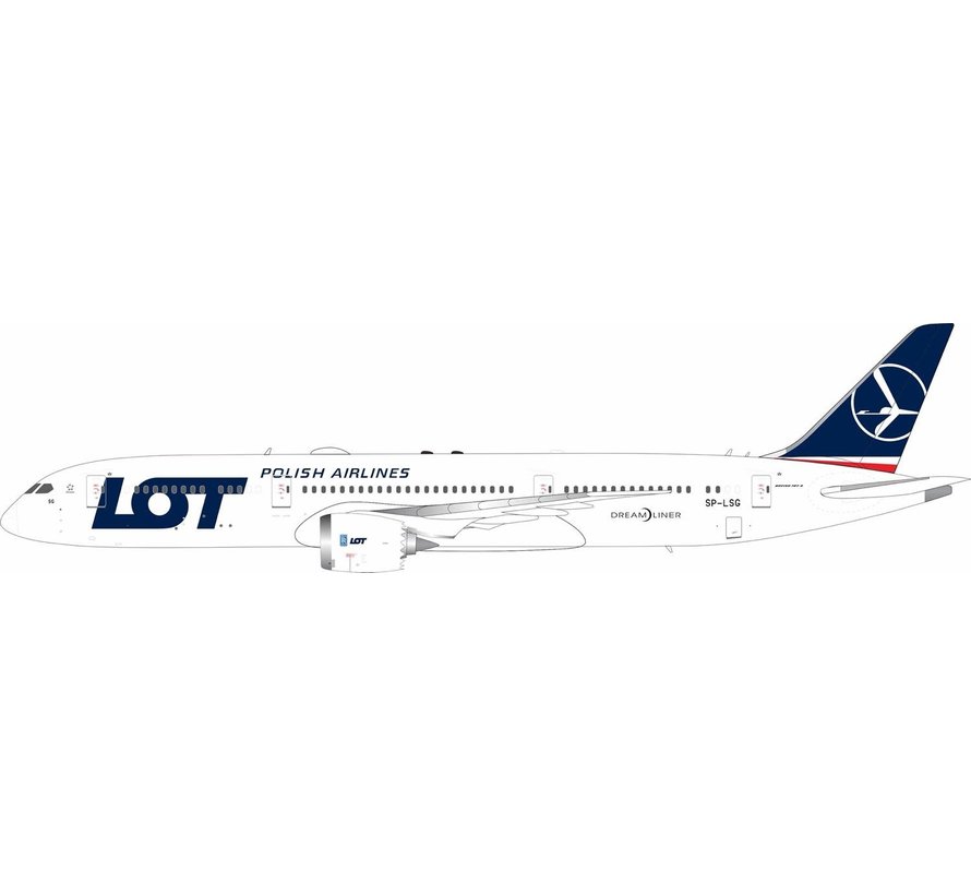 B787-9 Dreamliner LOT Polish Airlines SP-LSG 1:200 with stand