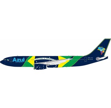 InFlight A330-243 Azul Brasileieras flag livery ORDEM DE PROGRESS PR-AIV 1:200 with stand