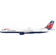 InFlight B757-200 British Airways Chelsea Rose G-BMRD 1:200 with coin