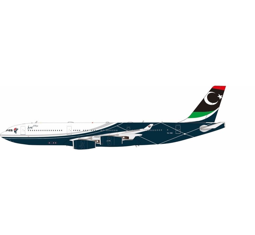 A340-200 Libya One 5A-ONE 1:200 with stand  +preorder+