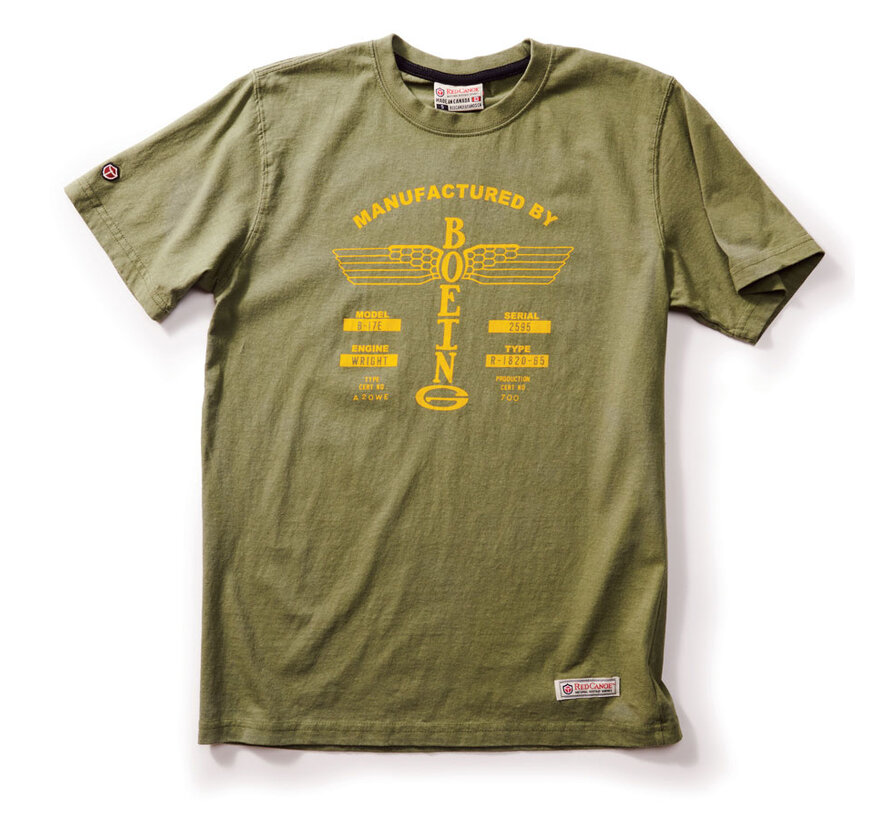 Boeing Vintage Logo Khaki T-Shirt