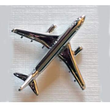 Johnson's Pin Airbus A220 Silver Plate