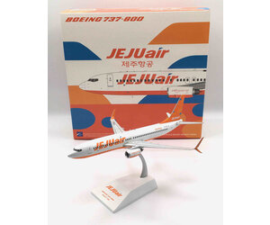 B737-800S Jeju Air HL8322 1:200 (scimitars) with stand - avworld.ca