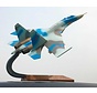 SU27 Flanker Russian Air Force blue camo 1:60 with stand