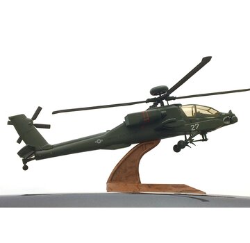AH64A Apache US Army 27 sharkmouth 1:40 with stand