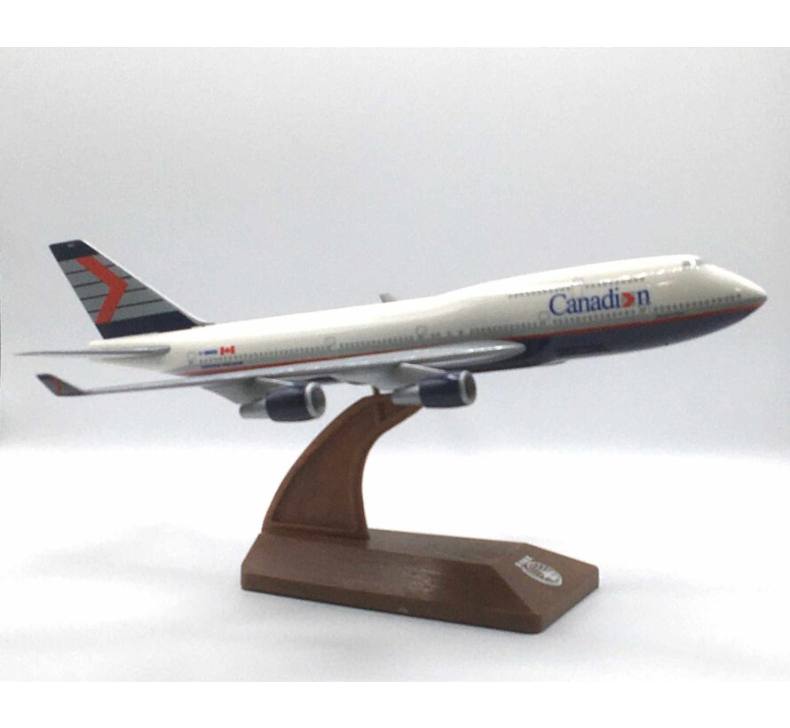 B747-400 Canadian Airlines chevron livery C-GMWW 1:200 with stand
