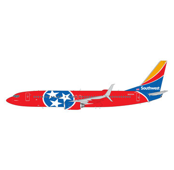Gemini Jets B737-800S Southwest Airlines Tennessee One N8620H 1:200 with stand