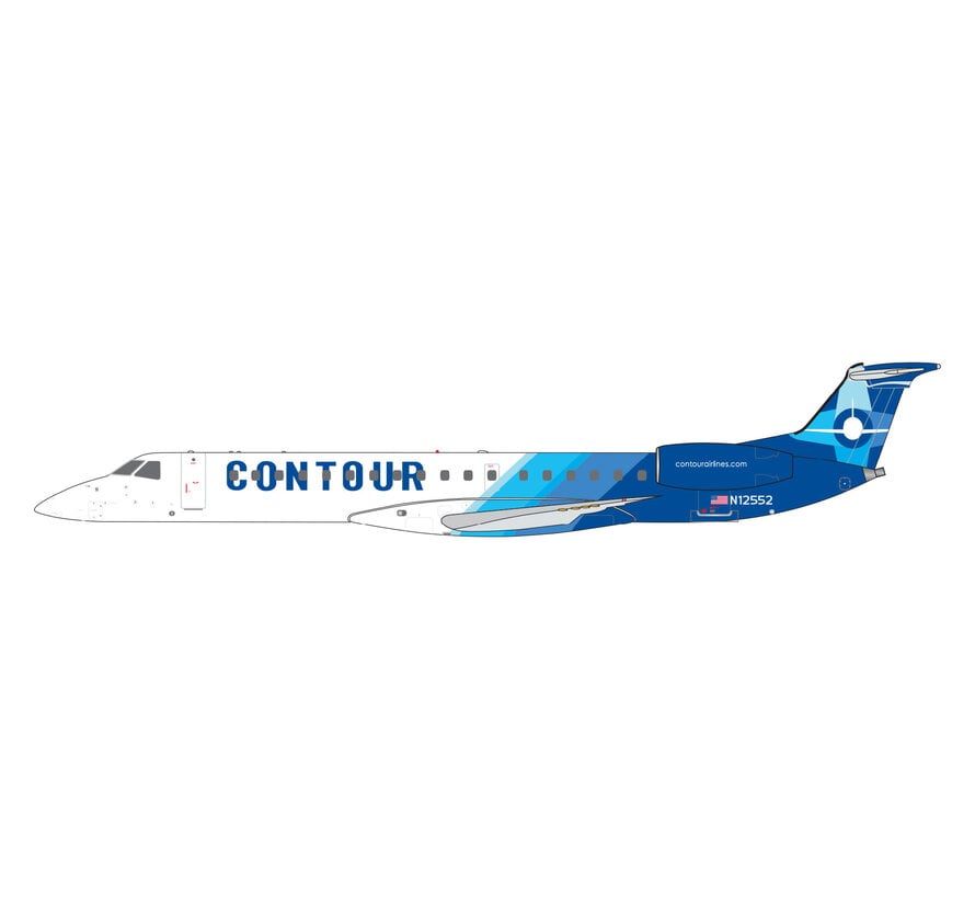 ERJ145LR Contour Airlines N12552 1:400