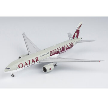 NG Models B777-200F Qatar Airways Cargo Moved by People A7-BFG 1:400
