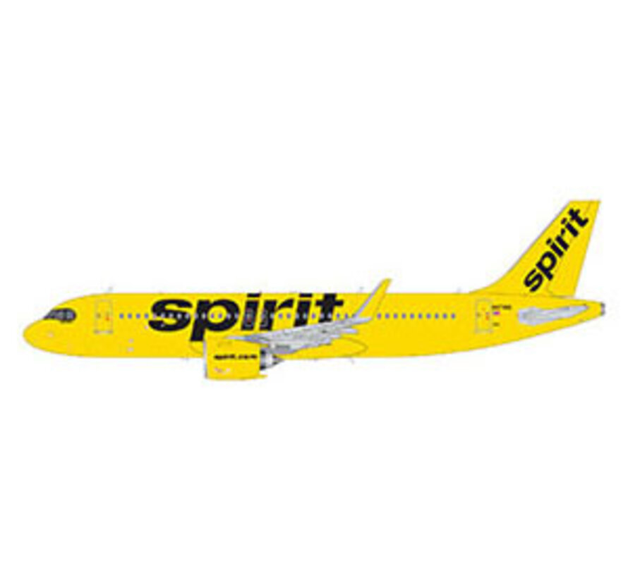 A320neo Spirit Airlines 2014 yellow livery 1:400