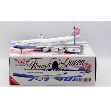 B747-400 China Airlines B-18215 1:200 with stand