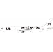 InFlight B767-300 UN UNITED NATIONS OPB Ethiopian Airlines ET-ALJ 1:200 with stand