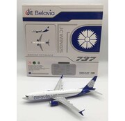 JC Wings B737-8 MAX Belavia Belarusian Airlines EW-528PA 1:200 with stand
