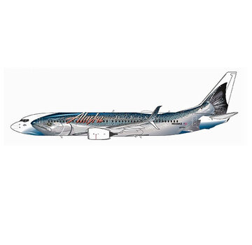NG Models B737-800S Alaska Airlines N559AS Salmon Thirty Salmon II 1:400