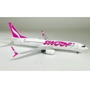 JFOX B737-800S Swoop C-GXRW 1:200 scimitars with key chain & stand