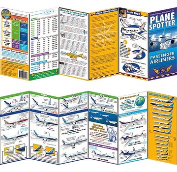 PlaneSpotter Plane Spotter Passenger Airliners Laminated Identification Card