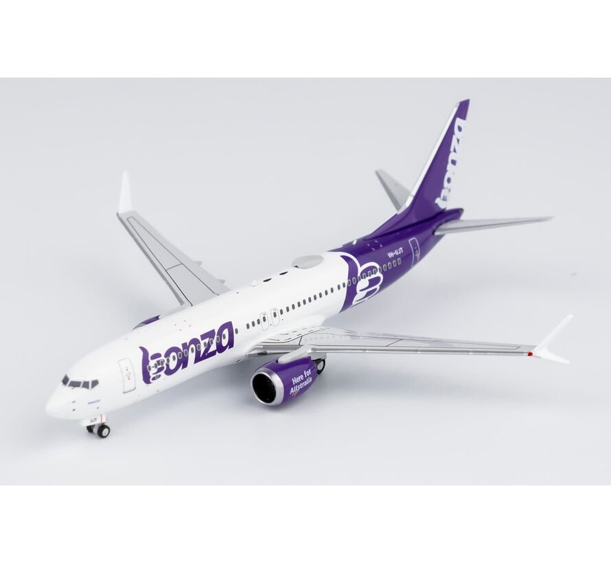 B737-8 MAX Bonza Airline VH-UJT white winglets 1:400