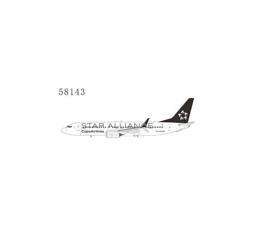 B737-800S Copa Airlines star alliance HP-1830CMP 1:400 scimitars