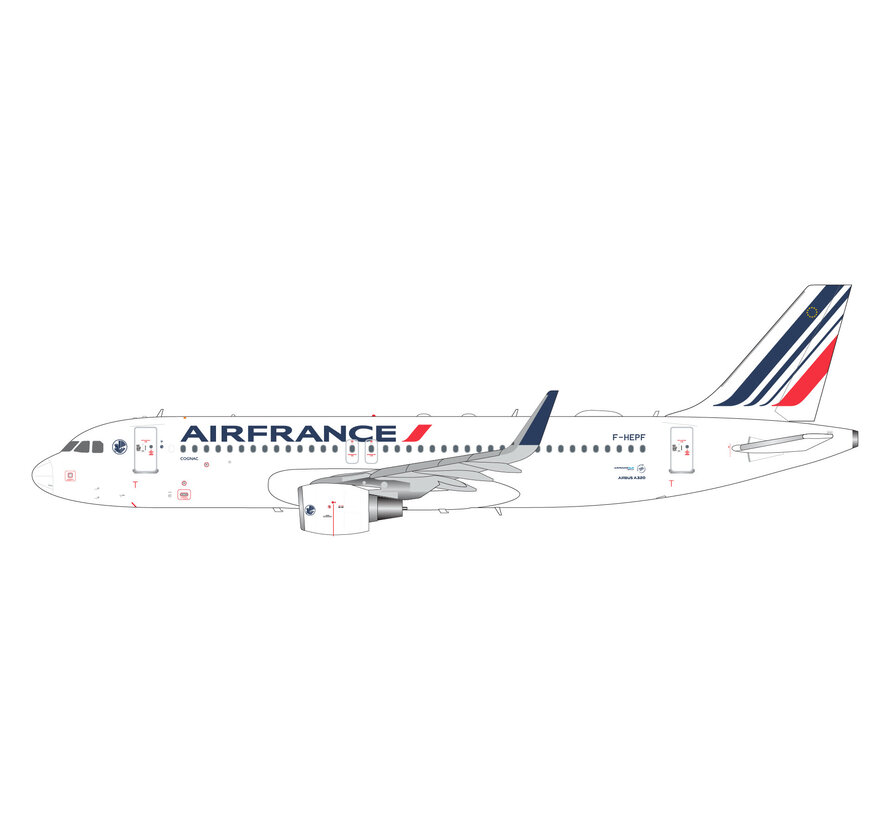 A320S Air France F-HEPF 1:200 sharklets with stand ** Preorder **