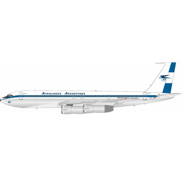 InFlight B707-300C Aerolineas Argentinas LV-JGP 1:200 polished with stand
