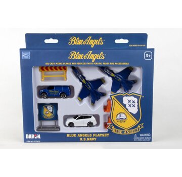 Daron WWT Blue Angels Playset (8 pieces including 2 jets)