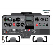 Aviation Training Graphics Cockpit Training Poster Cessna 150 24" x 18 - Laminated