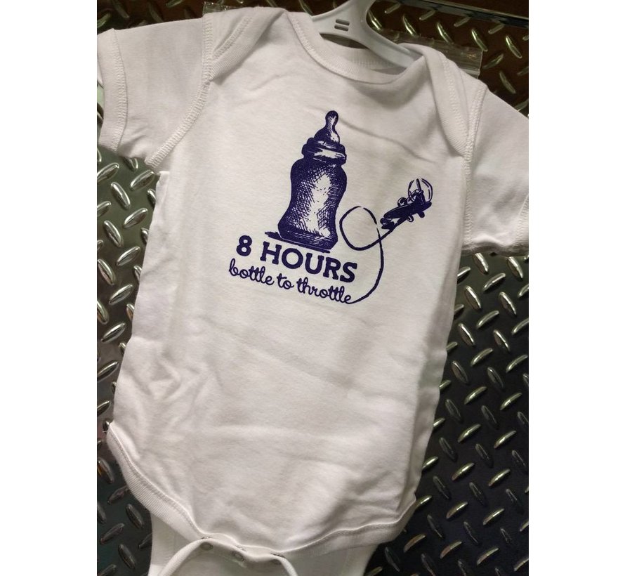 ONESIE 8 HOURS BOTTLE TO THROTTLE 18 MONTHS - WHITE