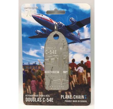 Plane Chains Douglas C54E N500EJ Berlin Airlift grey aircraft skin tag