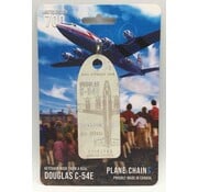 Plane Chains Douglas C54E N500EJ Berlin Airlift white aircraft skin tag