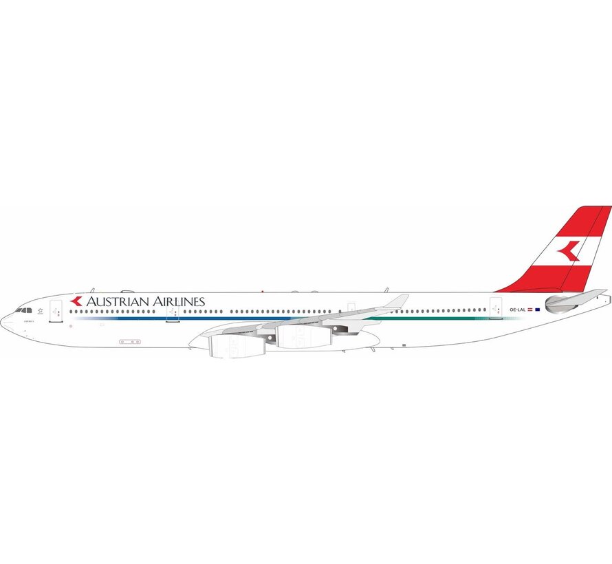 A340-300 Austrian Airlines OE-LAL 1:200 with stand