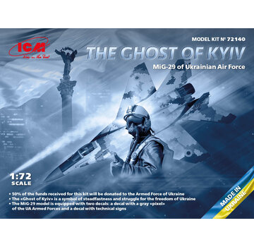 ICM Model Kits MiG29 Fulcrum 'The Ghost Of Kiev' of Ukrainian Air Force 1:72