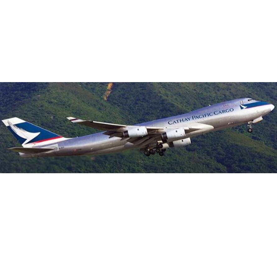 B747-400F Cathay Pacific Cargo silver bullet B-HUP 1:400 polished interactive +preorder+