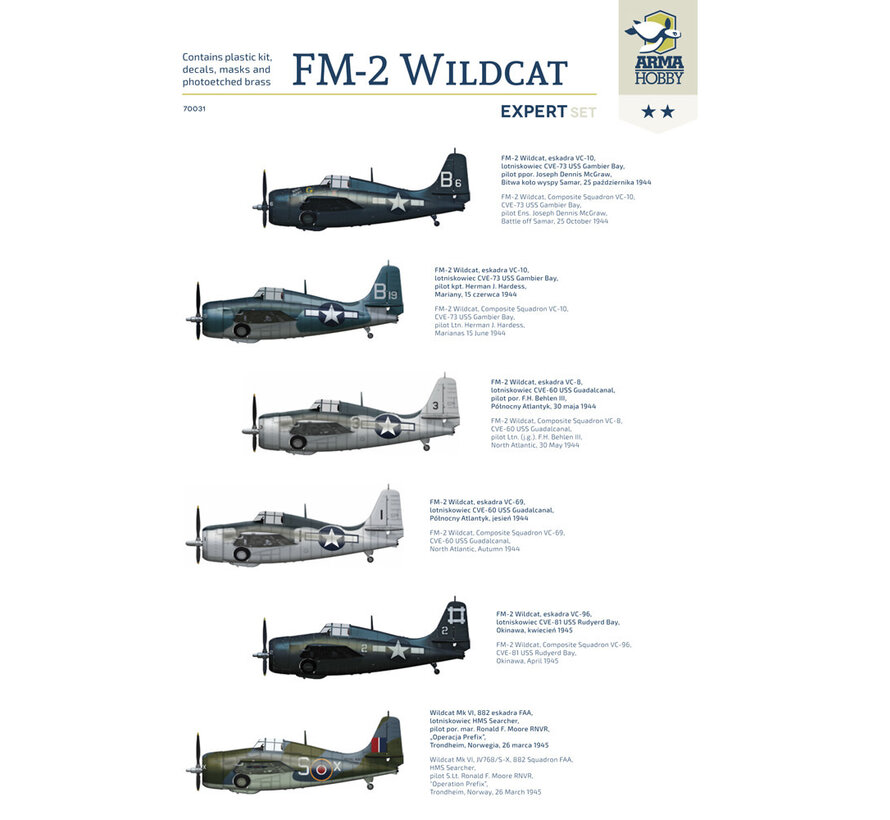 FM-2 Wildcat Expert set 1:72