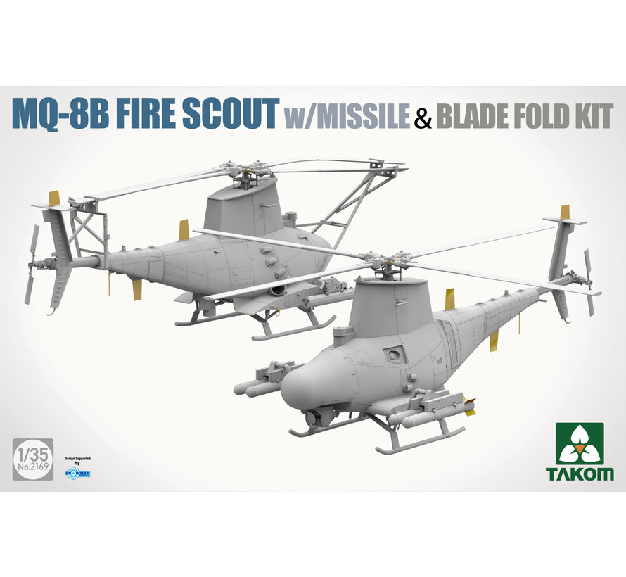 TAKOM MQ-8B Fire Scout w/missile & Blade Fold kit 1:35