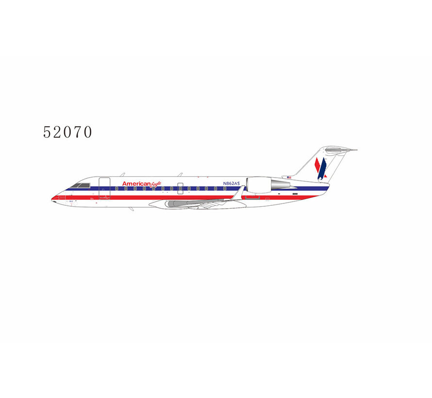 CRJ200LR American Eagle SkyWest Airlines old white livery N862AS 1:200