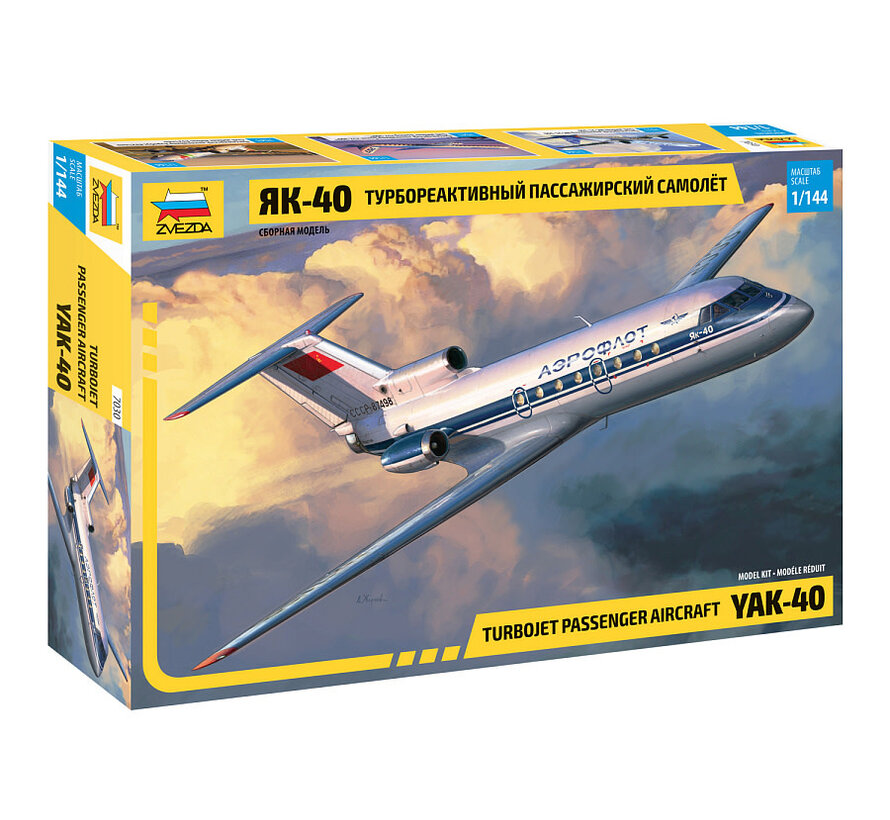 Yak40 Turbojet Passenger Aircraft 1:144