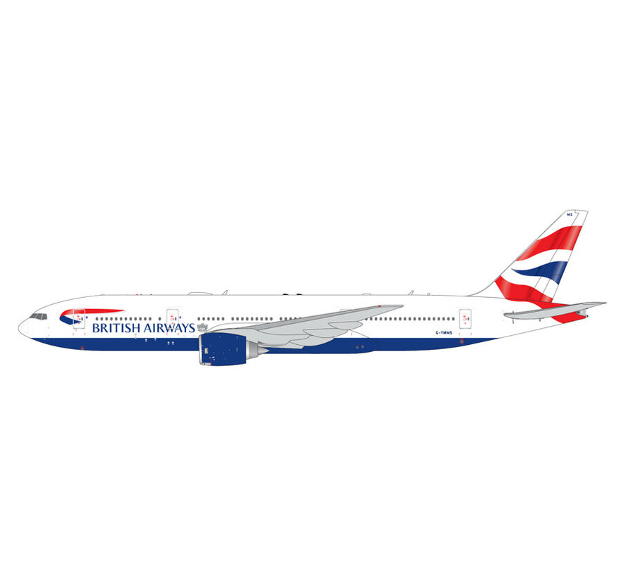 B777-200ER British Airways Union Jack livery G-YMMS 1:400 flaps down