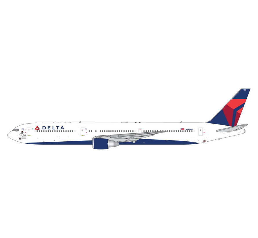 B767-400ER Delta Air Lines 2007 livery Vince Dooley N842MH 1:400