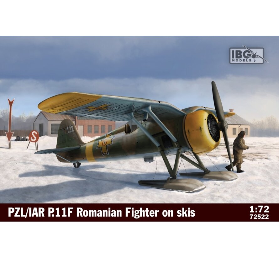 IBG PZL/IAR P.11F Romanian fighter on ski's 1:72
