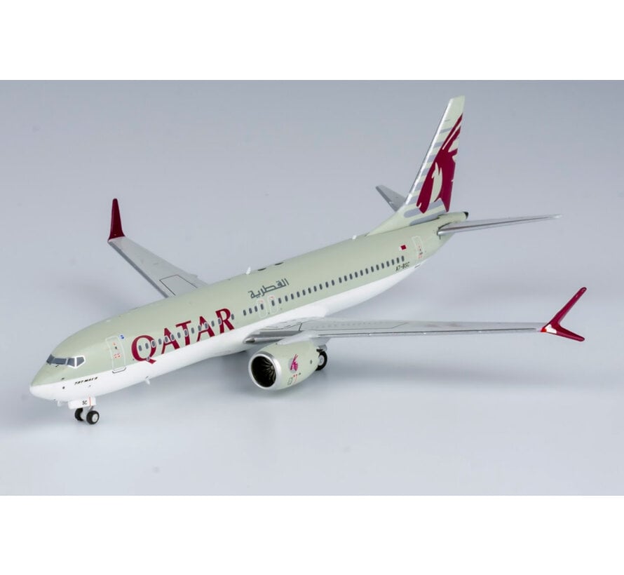 B737-8 MAX Qatar Airways A7-BSC 1:400