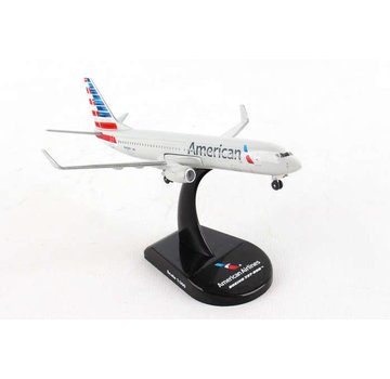 Postage Stamp Models B737-800W American Airlines 2013 livery 1:300 with stand