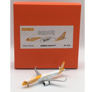 JC Wings A321neo Scoot 9V-TCA 1:400